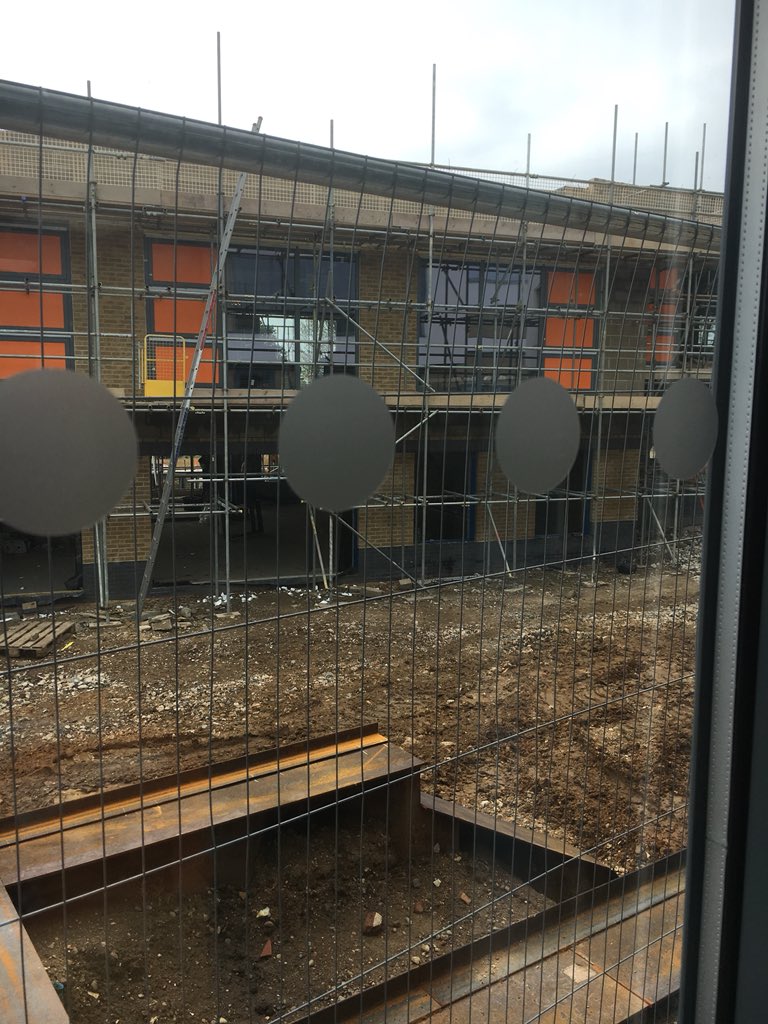 Sandersons_IP's tweet photo. So next door building is now orange. Starting to look a bit like #ballamory up here in the @Uni_of_Essex #KnowledgeGateway 😊 https://t.co/gyfU5LNmgO
