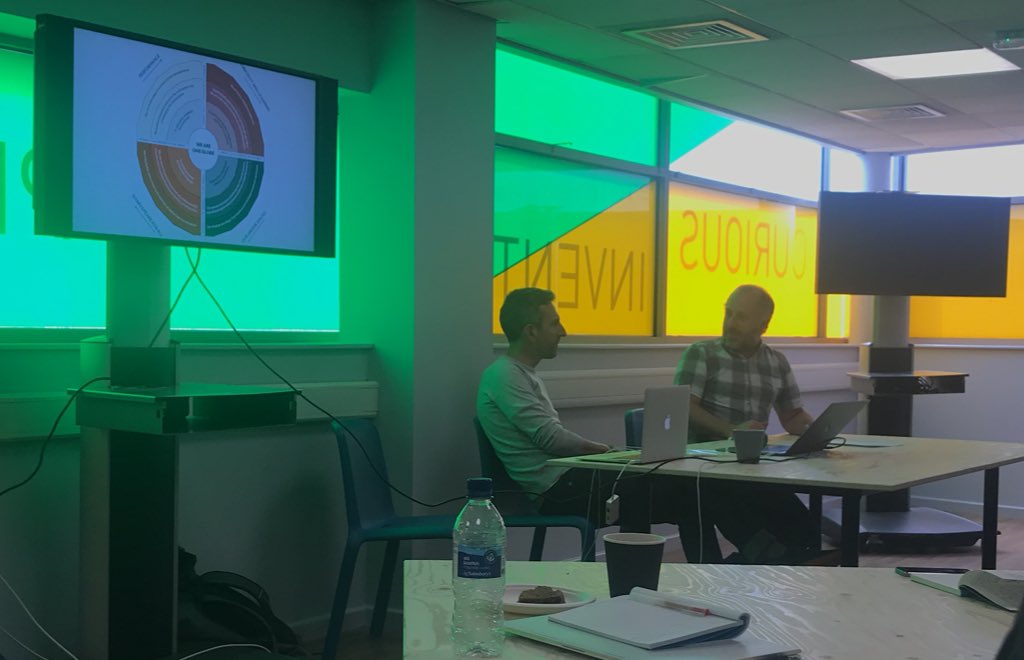 substrakt's tweet photo. .@dougbuist talking about the importance of the brand model that came out of @The_Globe’s rebrand project #DigitalWorks06 https://t.co/5CNJksyJ3l