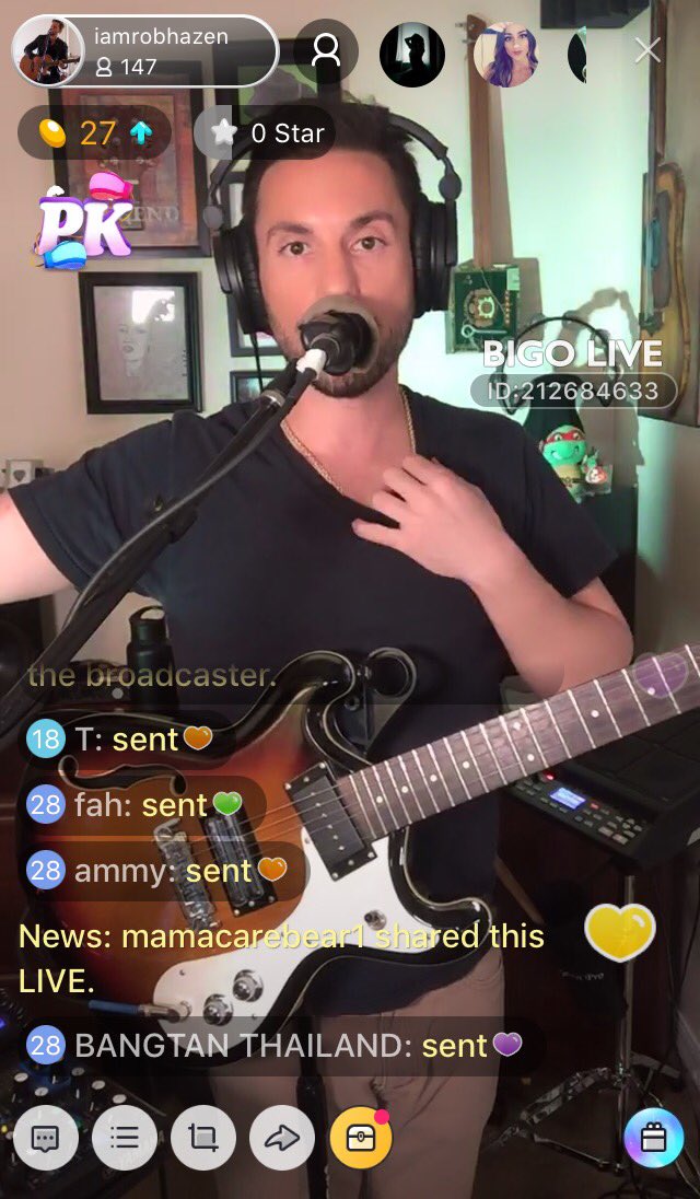 _Daniela_68's tweet photo. Hey #scopefam Musicast is back!!! Be sure to follow Rob on BIGO LIVE... No replays on BIGO LIVE... We had a great time ☺️🎶🎸@tncli @patticakes624 @Big10HUSKERS @Rosavecchia @mystique1845 @IAmRobHazen @RoxanneCWhiting @Countrynatblogs @Big10HUSKERS @Jg24Turbo @Jolene82059302 https://t.co/1aRPC5W0me