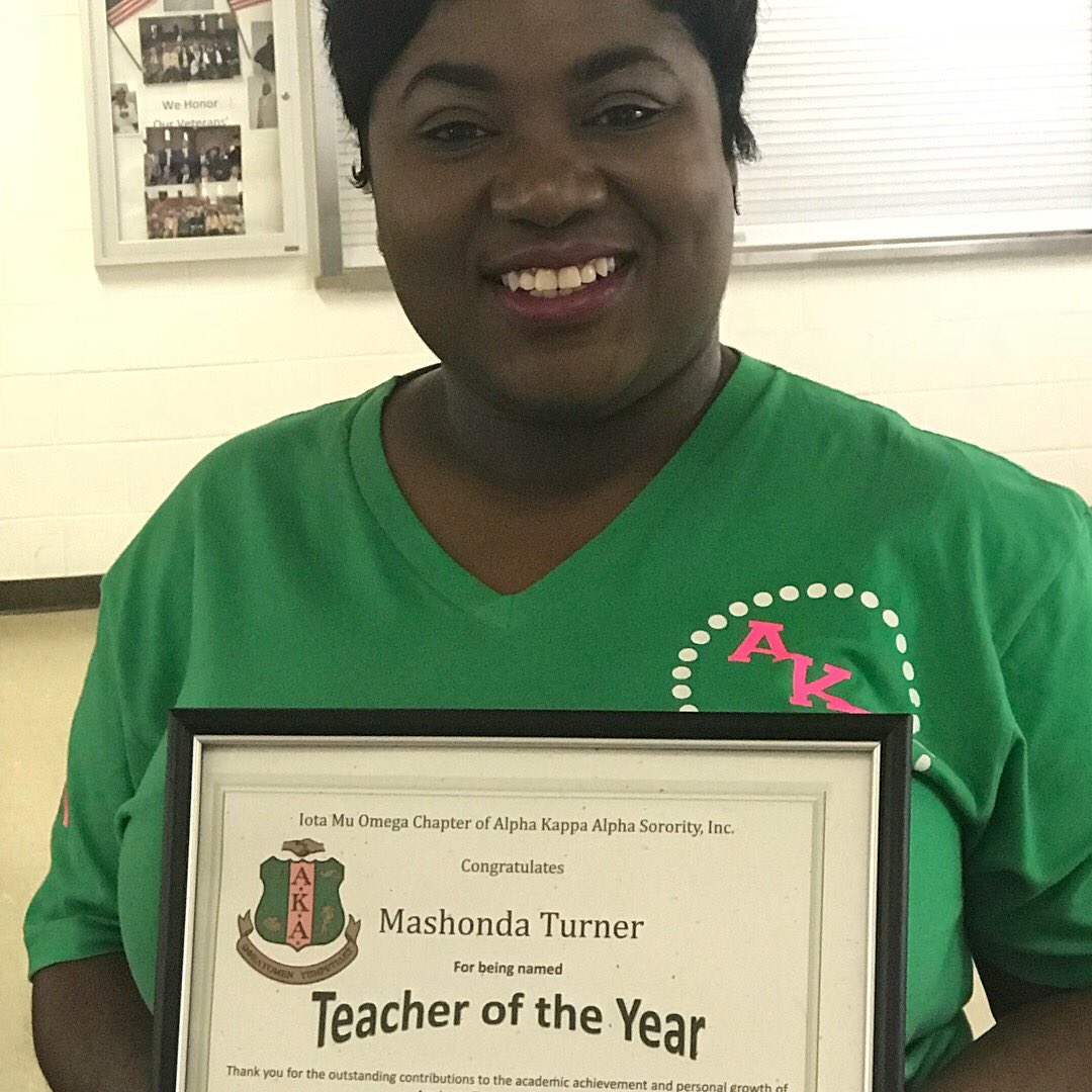 IotaMuOmega1972's tweet photo. We would like to recognize our chapter members, Soror Mashonda Turner & Soror Tiffphanie Hall, for being awarded “TEACHER of the YEAR” in Anniston City Schools (2018-2019). “CONGRATULATIONS PRETTY GIRLS...”. 🍎 #TargetI:EducationalEnrichment #IMO1972 #AKA1908 https://t.co/7GwOMBN3PE