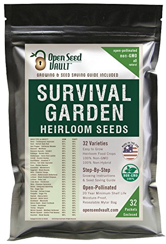 Survival Garden 15,000 Non GMO Heirloom Vegetable Seeds thesurvivalblog.site/product/surviv…