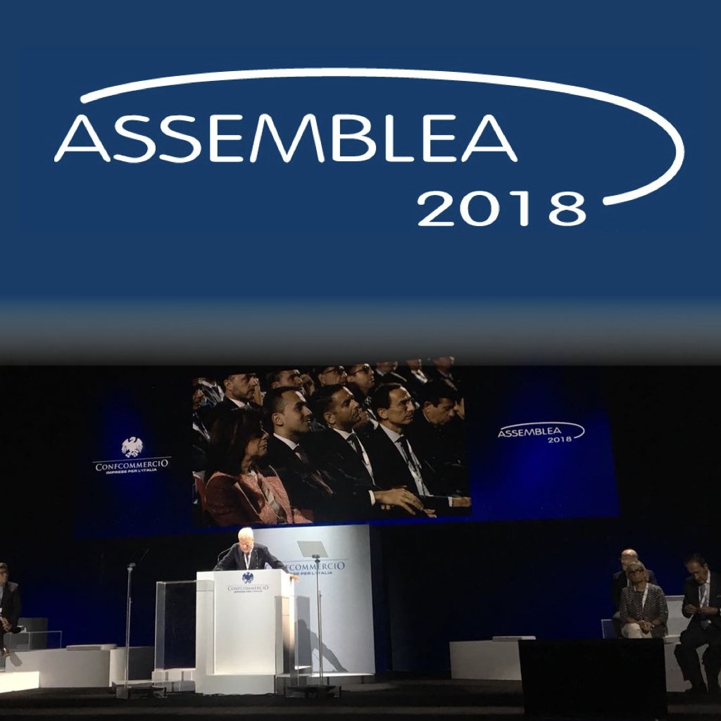 ConfcommercioLo's tweet photo. “Non è possibile che contro le nostre imprese ci sia il pressing asfissiante delle #tasselocali, dove il tridente d’attacco è: IMU-TASI-TARI.” #Sangalli #Confcommercio2018 @confcommercio https://t.co/QBETErYTrb