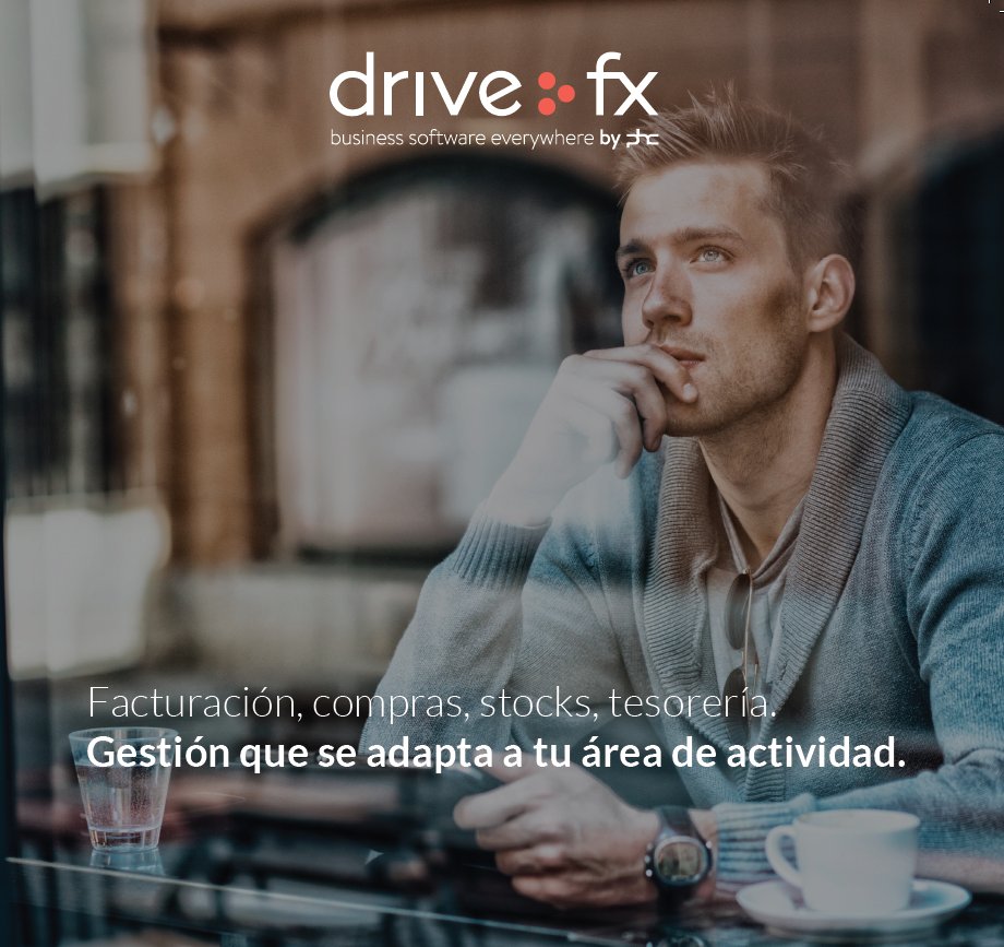 Software de gestión y facturación completo.
Empieza a usarlo rapidamente. En cualquier lugar.
Adaptado a cada etapa.

Pruébalo gratis en drivefx.net/es/