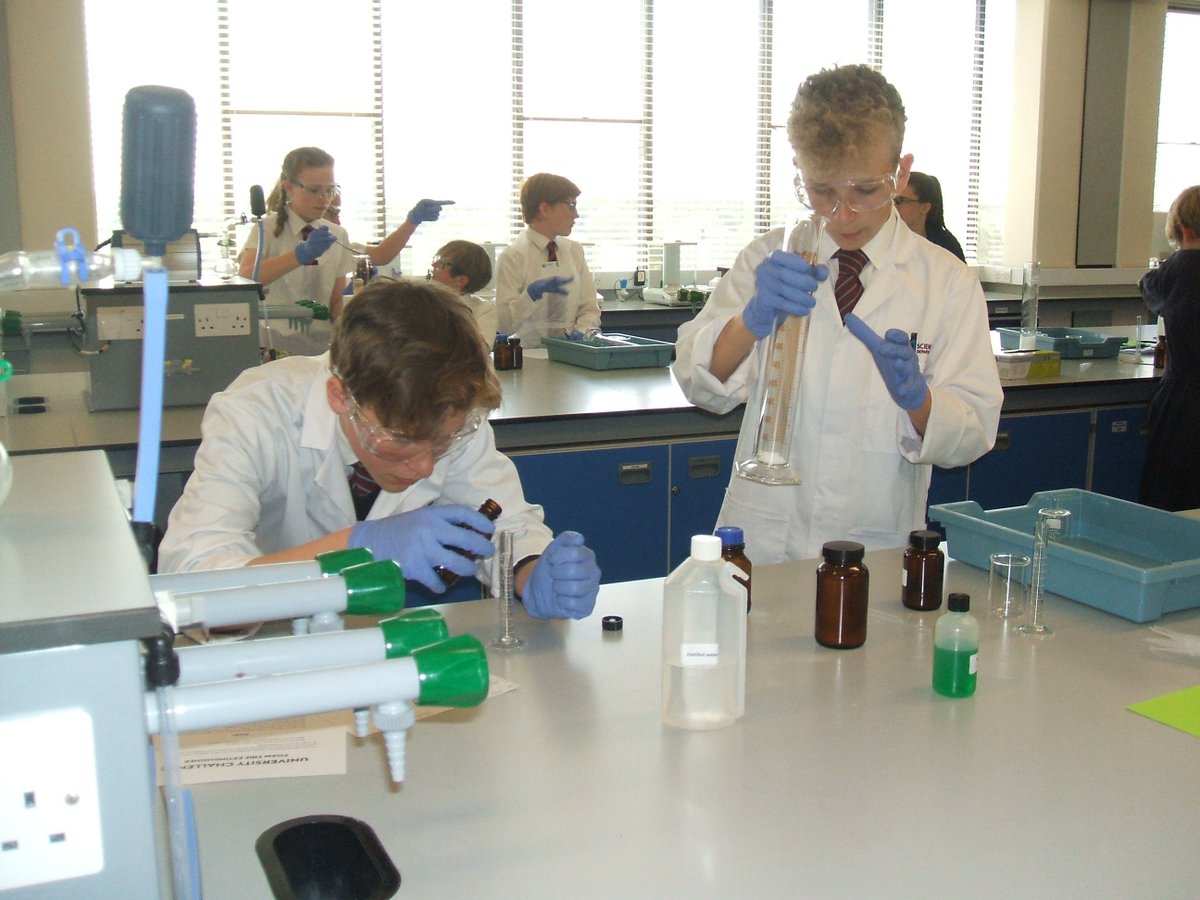 sciencedept_hhs's tweet photo. #tbt 2 weeks ago when our fantastic Year8s came SECOND at the Salters' Festival of Chemistry! Well done Kylara, Ruby, Gage and Chris! @UEA_Chemistry @Salters_Int #saltersfestival #chemistry #schoolscience #teaching #scied https://t.co/y0vOhfBZBk