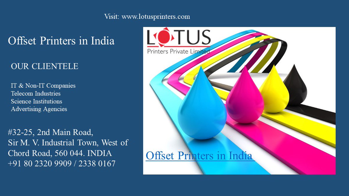 Offset Printers
Visit: lotusprinters.com
#offset_printers