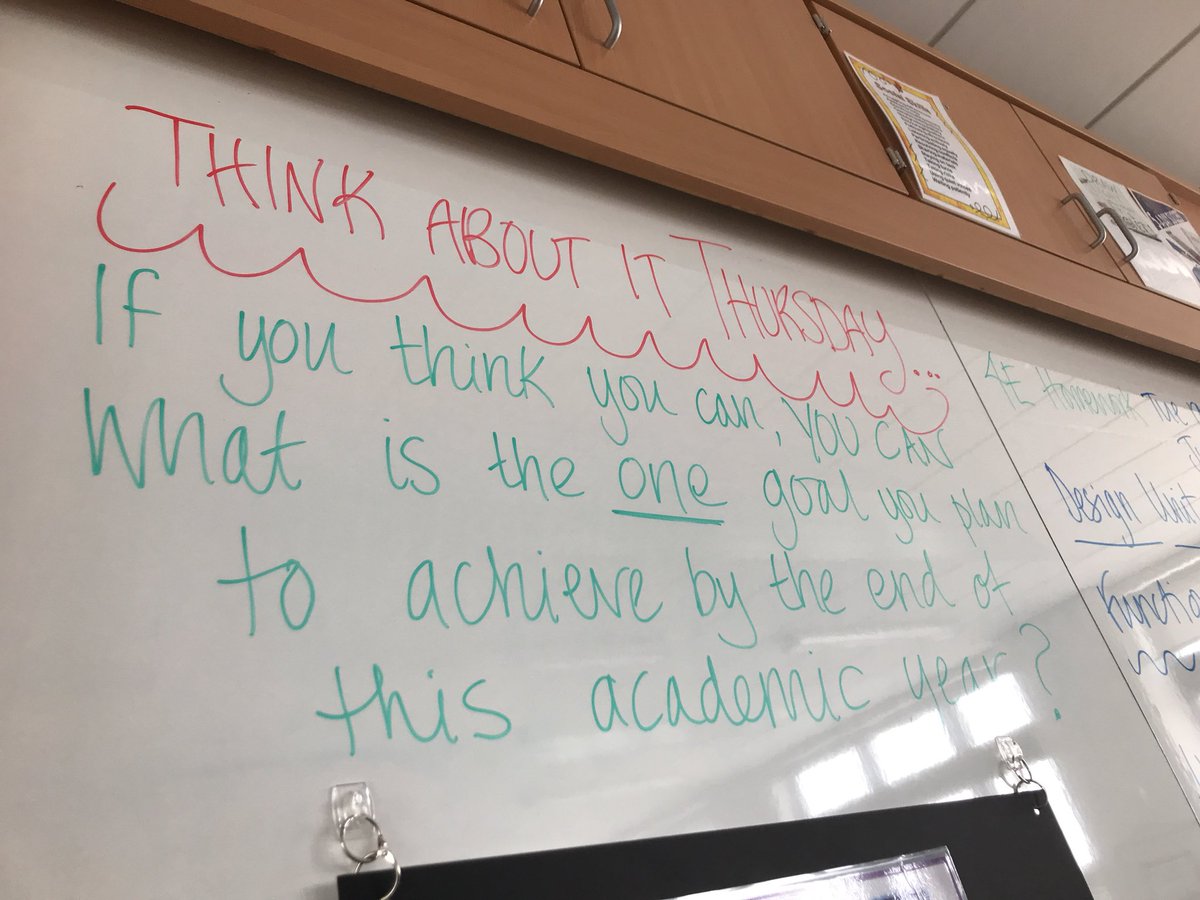 Levenmouth Academy Think About It Thursday In Levacart Goal And Ambition For The End Of The Academic Year