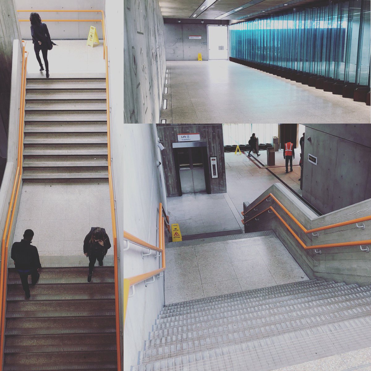 DMCContractsLtd's tweet photo. Large format Quiligotti tiles polished on site at Hackney Wick Station achieving the specified SRV of over 45. We installed @AATiUK nosings, A Andrews precast units, @HoweGreen access covers and @ACOWater drainage for our client @VolkerWesselsUK 

#quality #tiles #stairs #floor https://t.co/pPzH0xptig