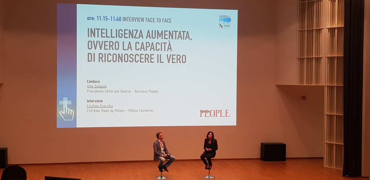 "Il cambiamento non va mai subito, ma guidato" spiega Cristina Scocchia, CEO di #Kiko #Forumcom18