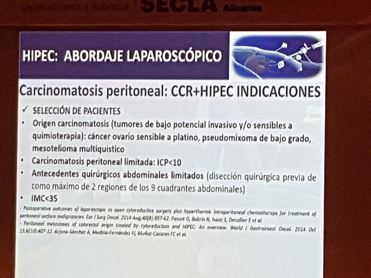 Marielalizet's tweet photo. Cirugía laparoscopica en tratamiento de carcinomatosis peritoneal @SeclaEndosurg #secla2018 https://t.co/Qm34Qv6YPZ