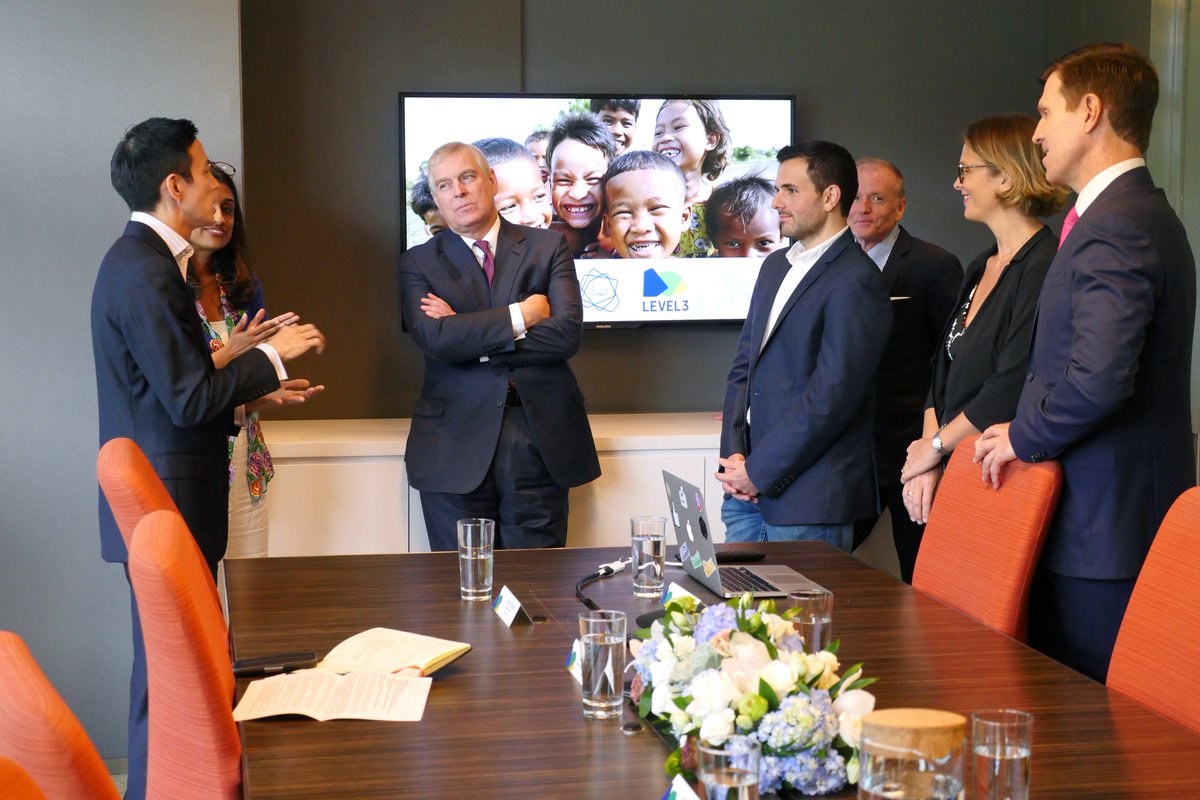 LEVEL3work's tweet photo. It was an honour to welcome His Royal Highness The Duke of York, Prince Andrew to @Unilever and @LEVEL3work during his visit to Singapore! #WeAreLEVEL3 #StartupSpringboard https://t.co/L8bWqFrOwe