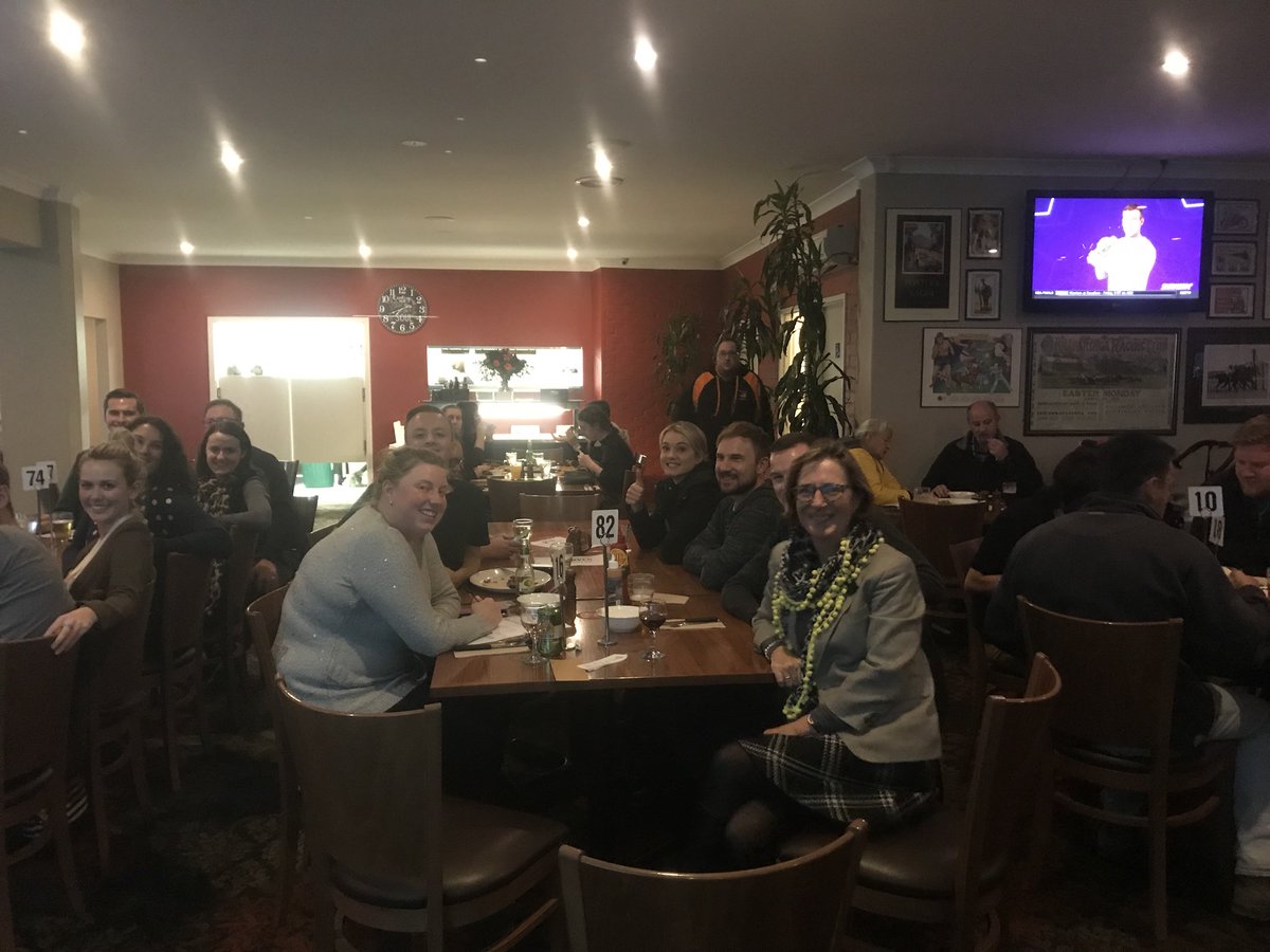 marguerite_mck1's tweet photo. It’s almost unfair... when two tables of journalists play Trivia Night at the Sportsmans Hotel @Wagga https://t.co/llPx5dHB5J