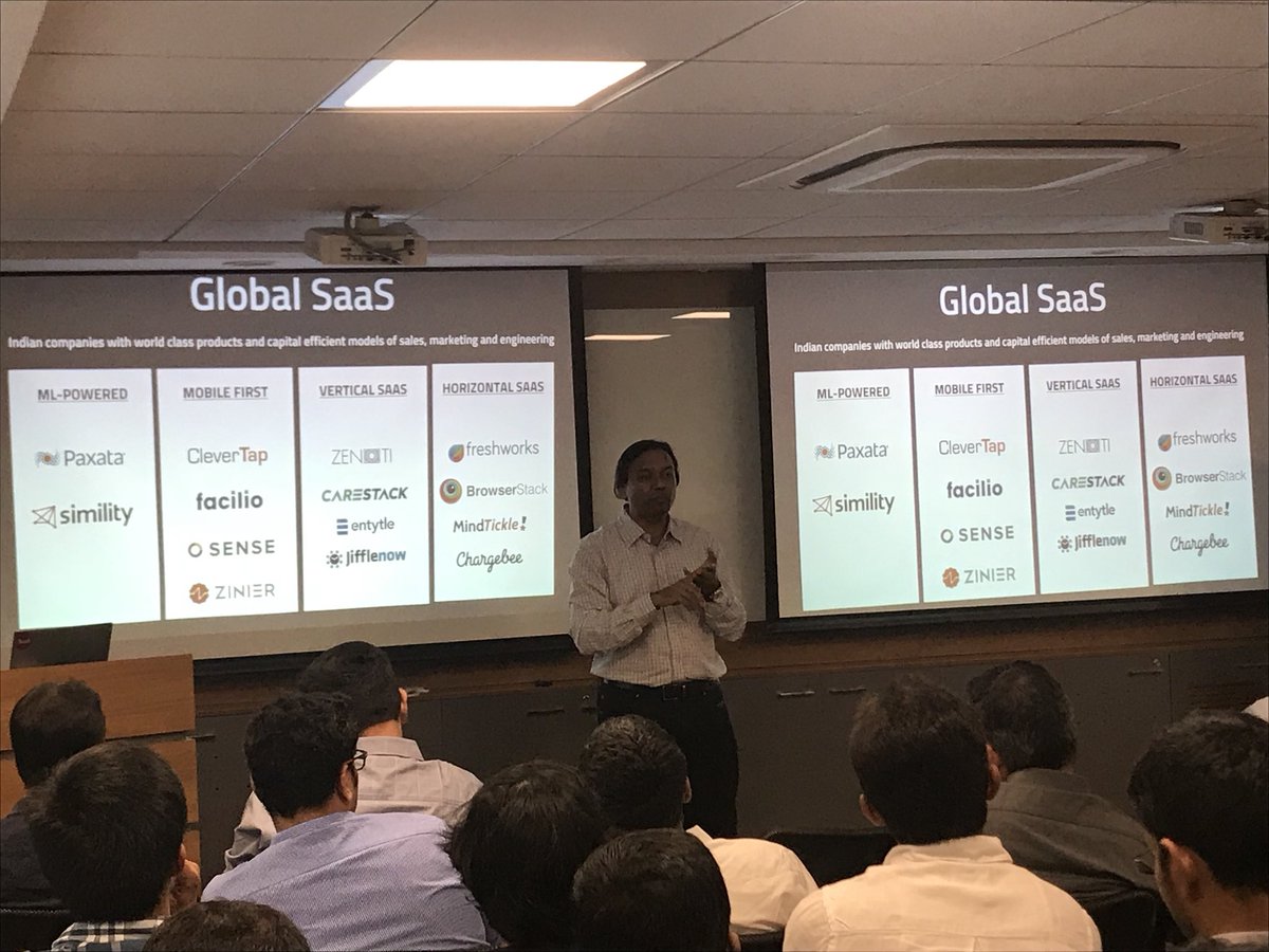 AccelIndia's tweet photo. The 2nd Edition of Enterprise #SaaS by @skirani & @s_ghatge began with entrepreneur-participants seeking specific guidance needed in their entrepreneurial journey #LearnAtAccel #GlobalSaaS https://t.co/zU2uLUrW4J