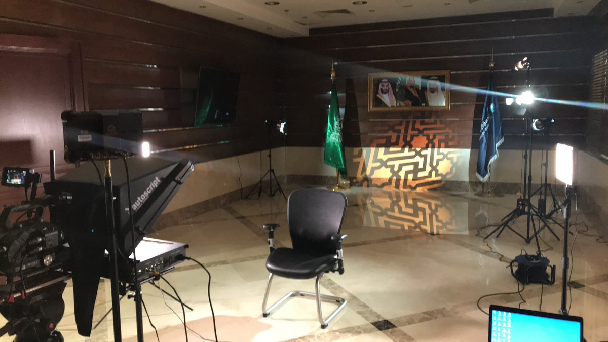 Timeline_sa's tweet photo. Executing an interview with the General Customs Authority Governor. https://t.co/6uvlqGb6Uf