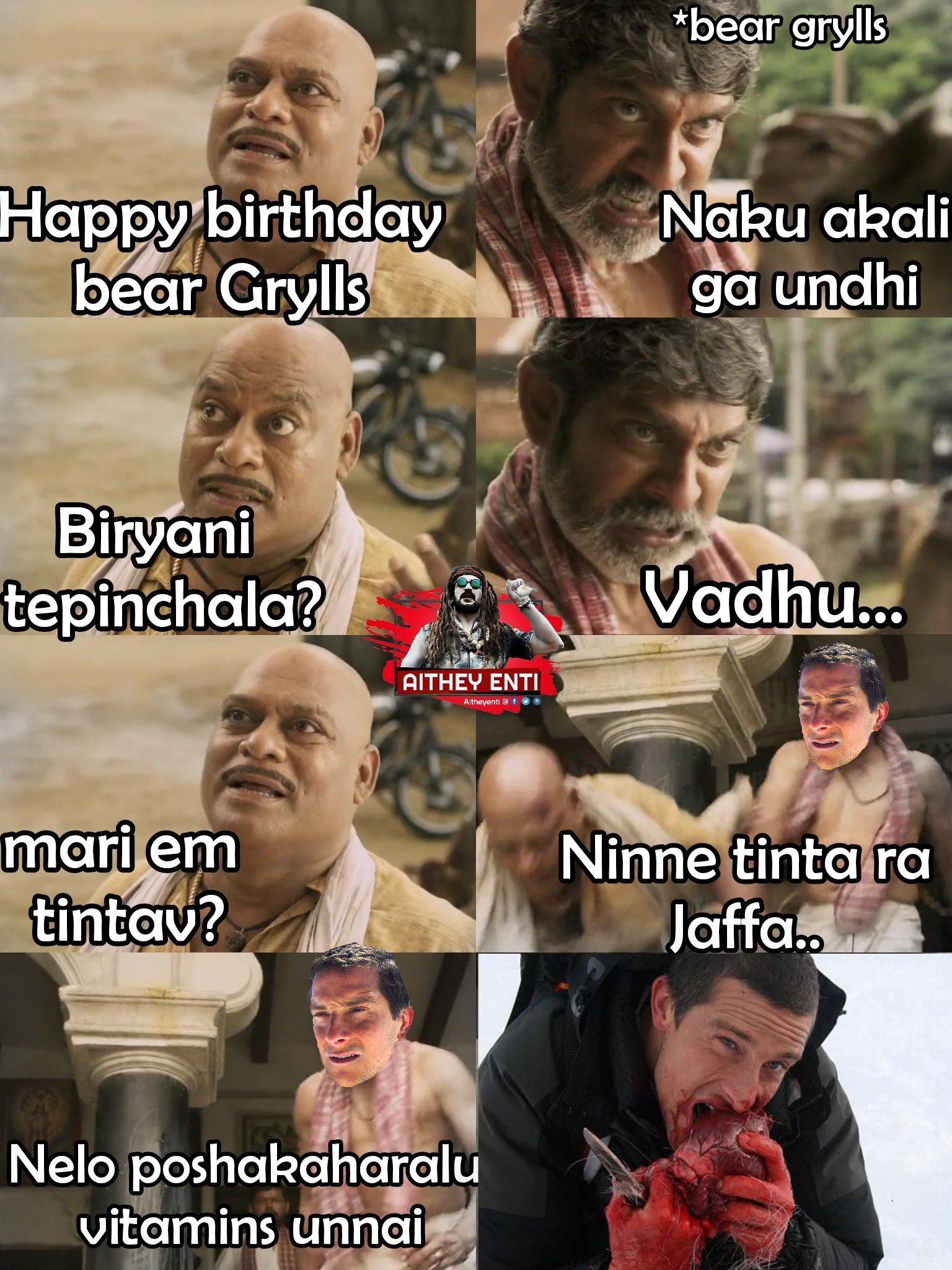  Happy birthday bear grylls mama   Keep saving animals  