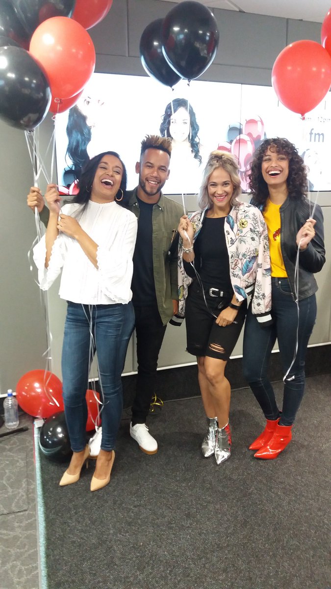 KFMza's tweet photo. We love having friends like @ChadSaaiman and @GandT_sa popping into studio to welcome @TraceyLange !
#KfmTracey #KfmLife https://t.co/qmg26VzFHo