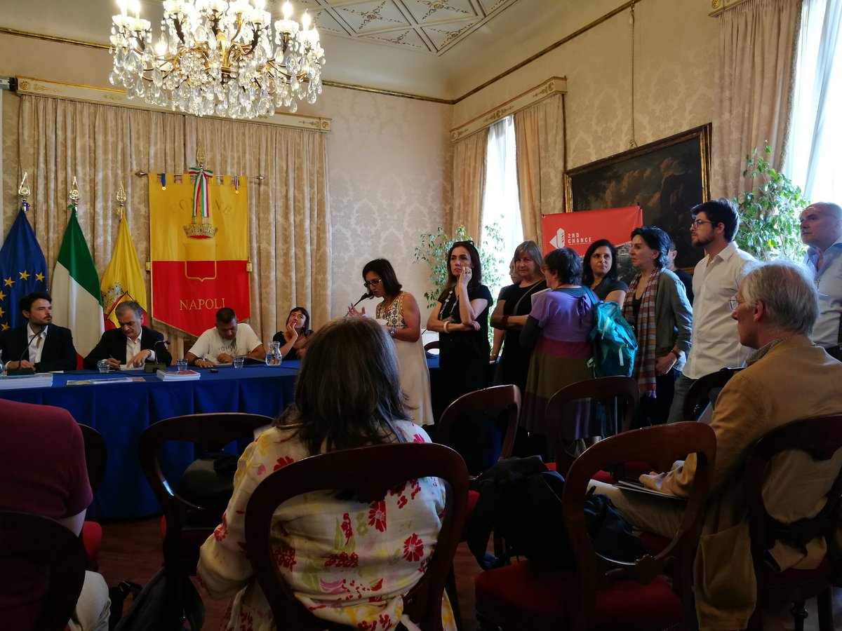 Civic_eState's tweet photo. The reactivation of the larger vacant building was the main mission of the 2nd Chance IAP Network. Today at the City Council of Naples the press conference officially presents to the City the "reactivation strategy" for the Ex-Military Hospital. 
@Urbact_IT @ComuneNapoli https://t.co/mZs9AafAbt
