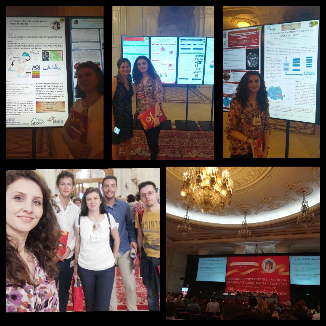 beiaconsult's tweet photo. Beia is present at UMF "Carol Davila" 2018 Congress. #eHealth #SmartHealth @ESTABLISH_ITEA #IoT @WINSHI_Project #environment #Healthcare #qualityoflife #torchproject #research @GeorgeSuciuG @caarmenvioleta @Cristin08009127 #PalaceofParliament #Bucharest #projectpartners https://t.co/ba2maXGd99