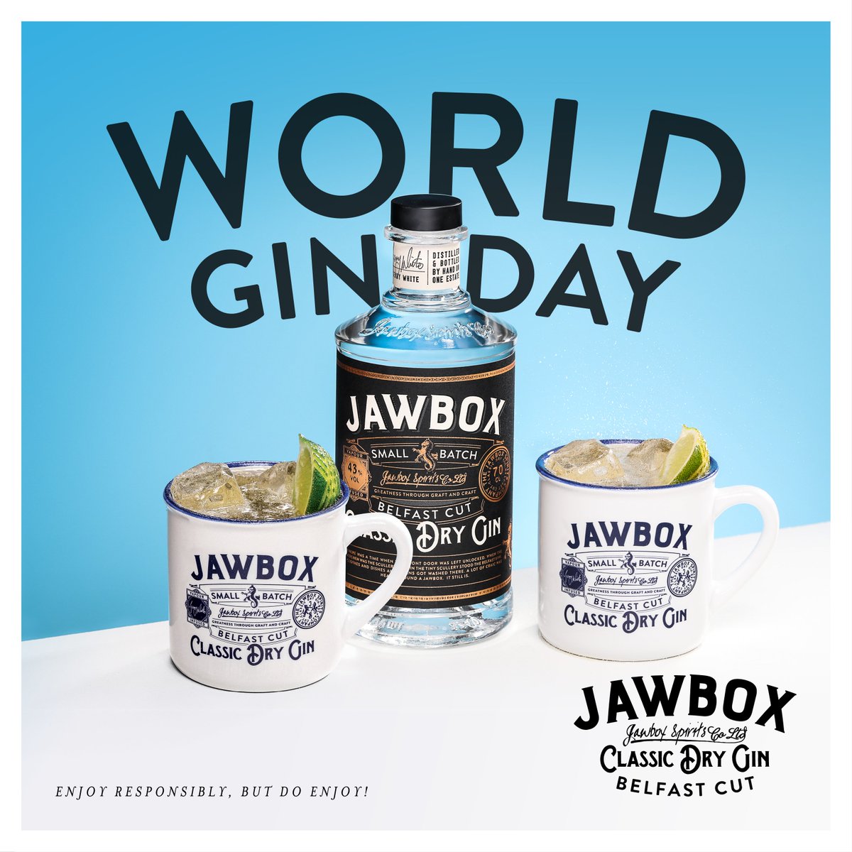 JawboxGin's tweet photo. Our favourite day of the year is fast approaching. To celebrate World Gin Day, we're giving away a bottle of Jawbox and two mugs to two lucky winners. Follow, retweet and tag a gin lover in your life for a chance to win. #WorldGinDay #GinMonkey #Jawbox https://t.co/He9R94cBeB