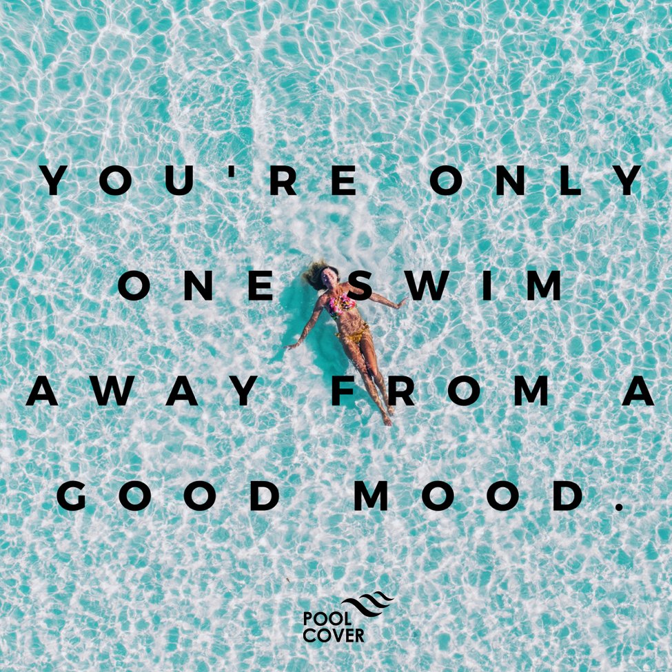 One swim away to ease those mid-week blues! #Swimming #MidweekMotivation #ThePoolCover