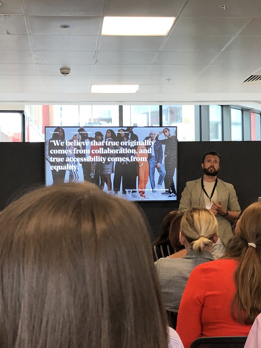 WolfstarPR's tweet photo. A really great morning of talks so far, plenty of interesting facts and figures from @howard_jones and @drewb and some amazing success stories from @thepinkparcel and @AlexMyers! - AH #FutureInfluence #ImOn #AccessAllASOS https://t.co/szZIa34MG9