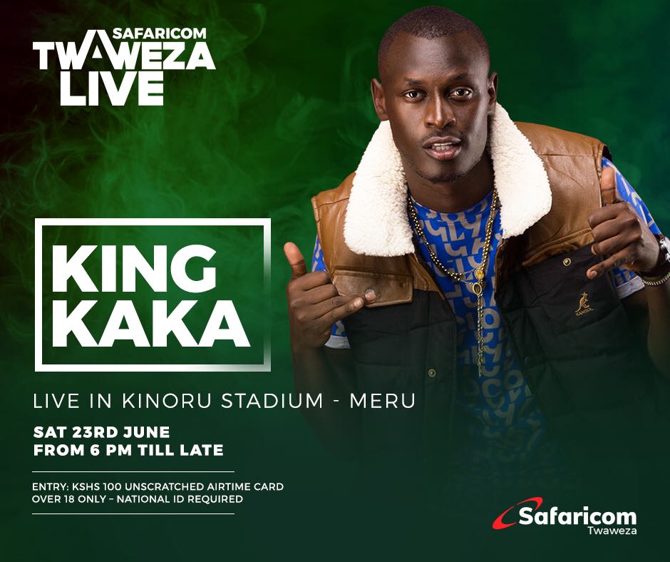 MeruFmOfficial's tweet photo. 23rd June, #Kinoru Stadium is the place to be!!! #TwawezaLive caravan will visit Meru County,where customers will be entertained by various artists, receive customer services and so much more!! Mark your Calender! Courtesy of @MeruFmOfficial & @SafaricomPLC https://t.co/eINh08Hrcf