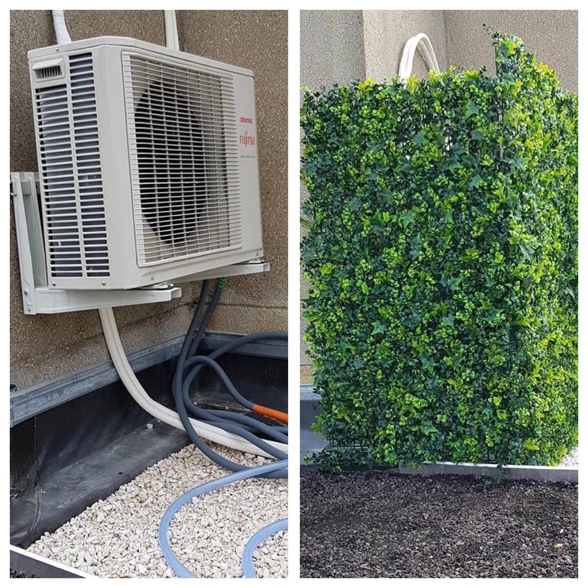 Fauxliage1's tweet photo. Great way to screen off unslightly AC units, bin stores etc in #schools #hospital #restaraunts #commercialproperty and #residential - for all enquiries DM or email us on info@fauxliage-landscaping.co.uk https://t.co/hSmvQCQH6O