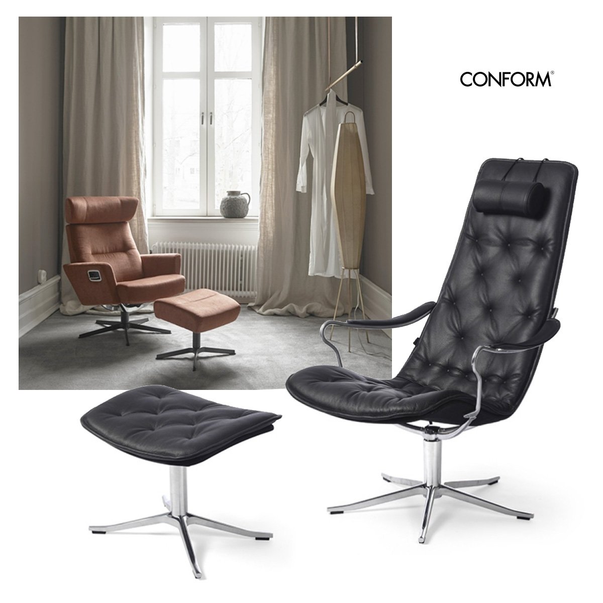 Nieuw in de showroom: relaxfauteuils Bravo en Relieve van Conform. Deze fauteuils hebben een heerlijk zitcomfort en worden gekenmerkt door de strakke Scandinavische signatuur. Kom lekker proefzitten in de winkel op deze én meer modellen! Meer over Conform: ow.ly/By4V30knONS