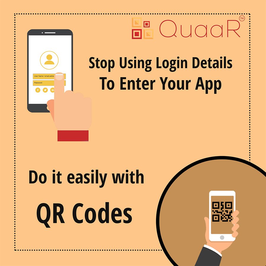 QuaaROfficial's tweet photo. QR codes can be a great response mechanism for mobile users and have many potential uses for brands. #Quaar is presenting with such as #QRcodes that makes the login easy by just scanning the code.
#QrCodeGenerator #QrCodeApps #CreateQrcodeFree #QrCodeScanner #loginwithQR https://t.co/fFzjy77hGe