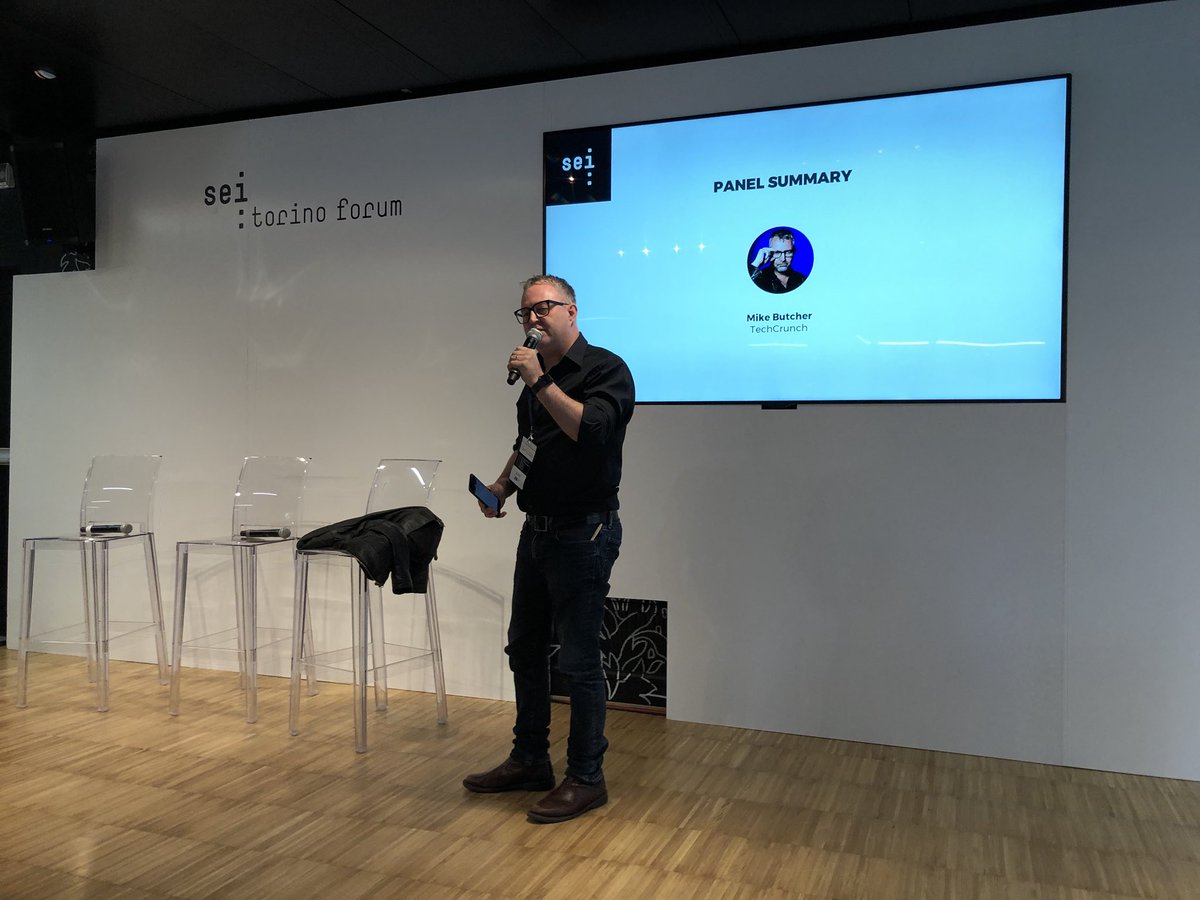 Representing @echo_healthcare at #SEItorinoforum getting an update on <a href="/mikebutcher/">Mike Butcher (BlueSky/Threads: @mikebutcher)</a> and <a href="/MButcherJacket/">MikeButcher's Jacket</a>. Yes people - he’s taken it off!