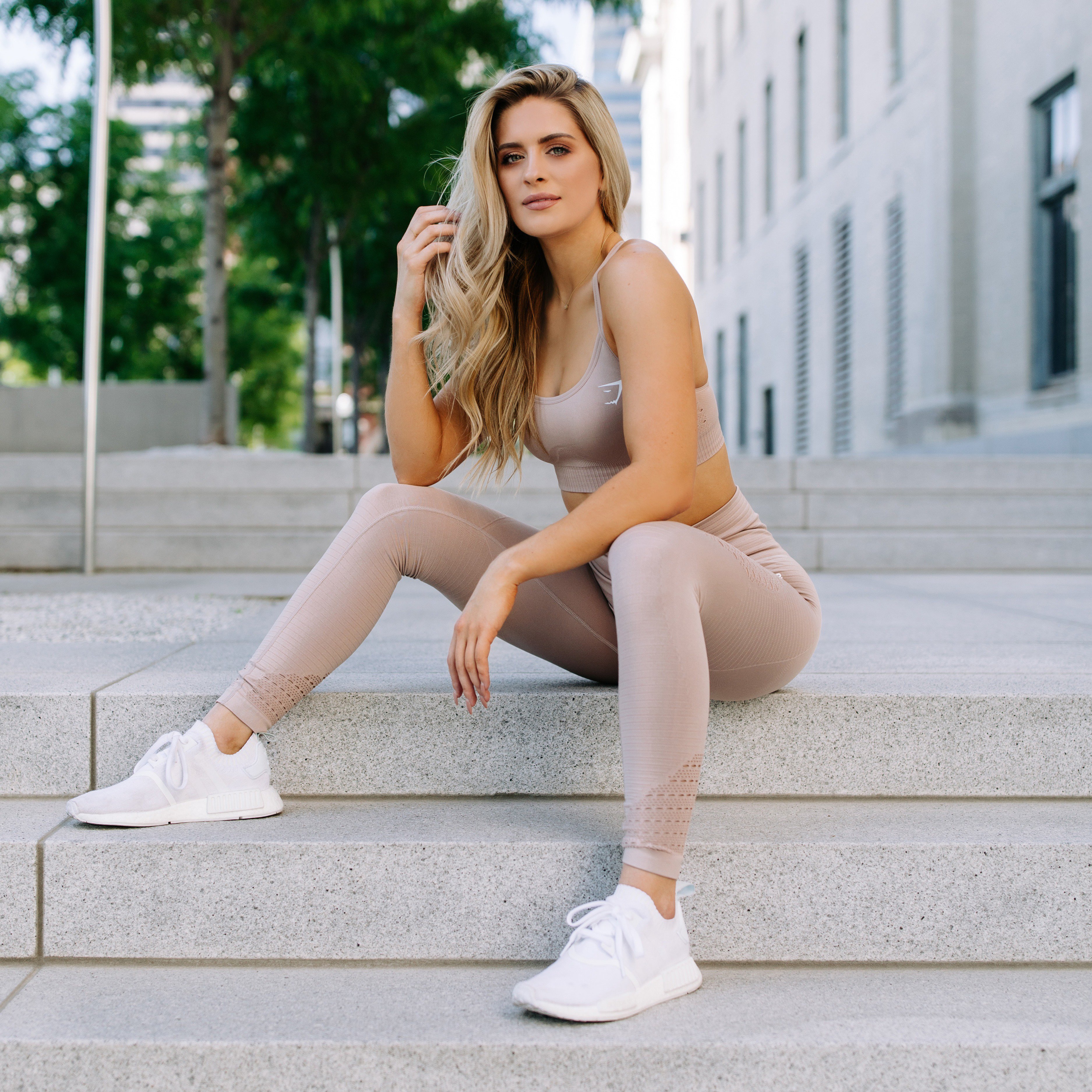 Gymshark on X: You can't taupe this (oh-oh oh oh oh-oh-oh).  @Whitneyysimmons slayin' in the new taupe Energy Seamless set. Launching  11th June at 7pm BST in two colours. Who's excited?