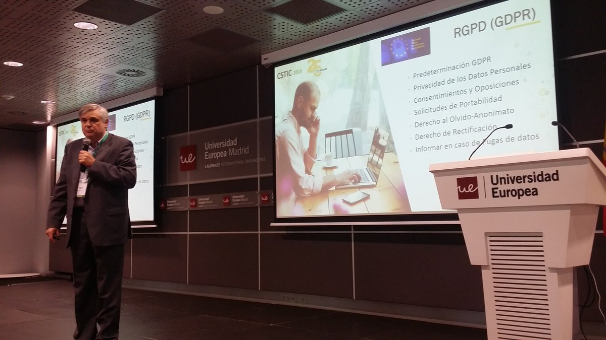 jcaloto's tweet photo. Experiencia de trabajo cumpliendo GDPR en contac center @aec_es #CSTIC https://t.co/jvWm9U22da