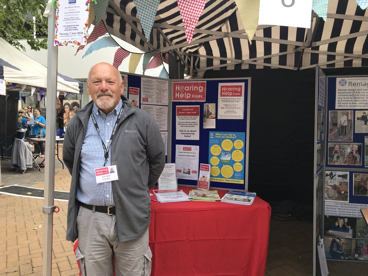 We are at @Chelmsford_VC #VolFest ready to talk to you about your #hearingloss and #volunteering opportunities