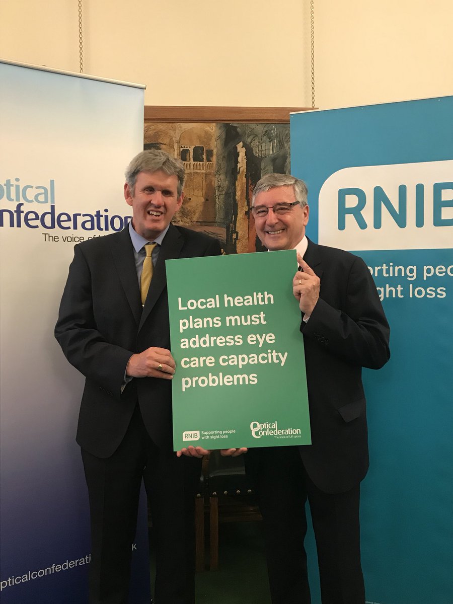 Jim Fitzpatrick MP and Richard Holmes, RNIB Parliamentary Manager