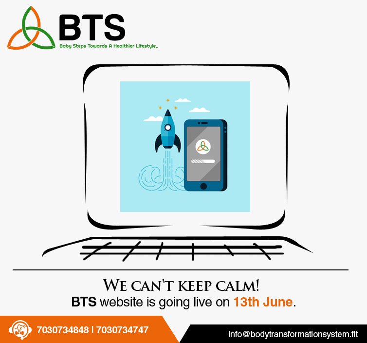 BTS_FitIndia's tweet photo. We can't keep calm! BTS website is going live on 13th June.

#fitness #FitnessGoals #BTS #BodyTransformationSystem #FitIndia #fitspiration https://t.co/dvkmpHghTd