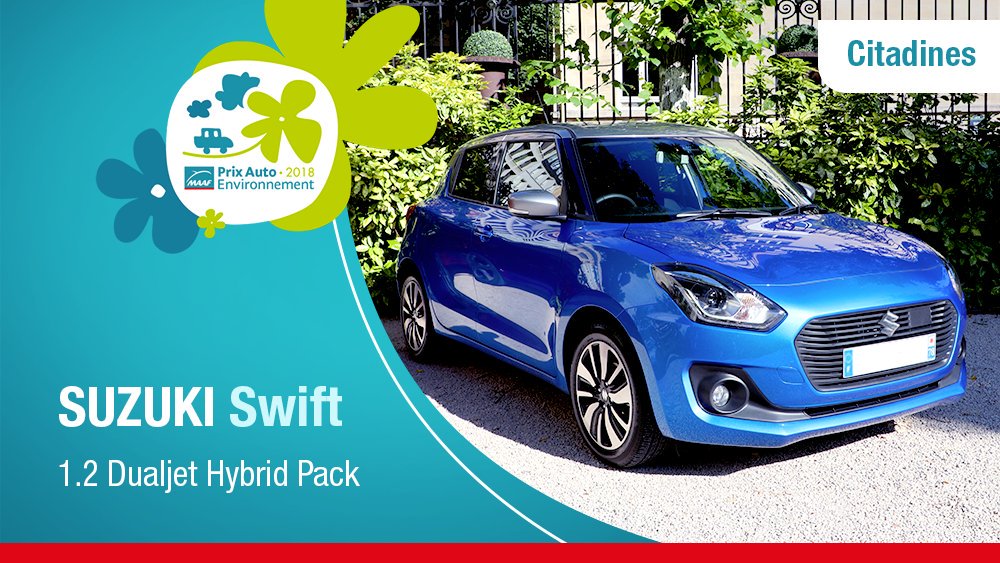 MAAFAssurances's tweet photo. #Suzuki à nouveau lauréat du #PrixAutoEnvironnement. Ravis de vous retrouver ! https://t.co/Dwj4z6geBd