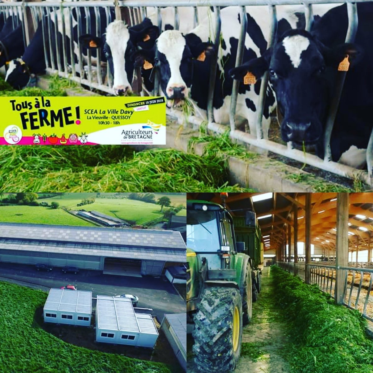 communeQuessoy's tweet photo. Ce dimanche 10 juin, #tousàlaferme !  site de la Vieuville avec visite de l'élevage 🐄 🐄 et ateliers thématiques. Organisé par Lycée de #lavilledavy @agriculteursBzh @BreizhAgriFood https://t.co/qGIoJGqHHK