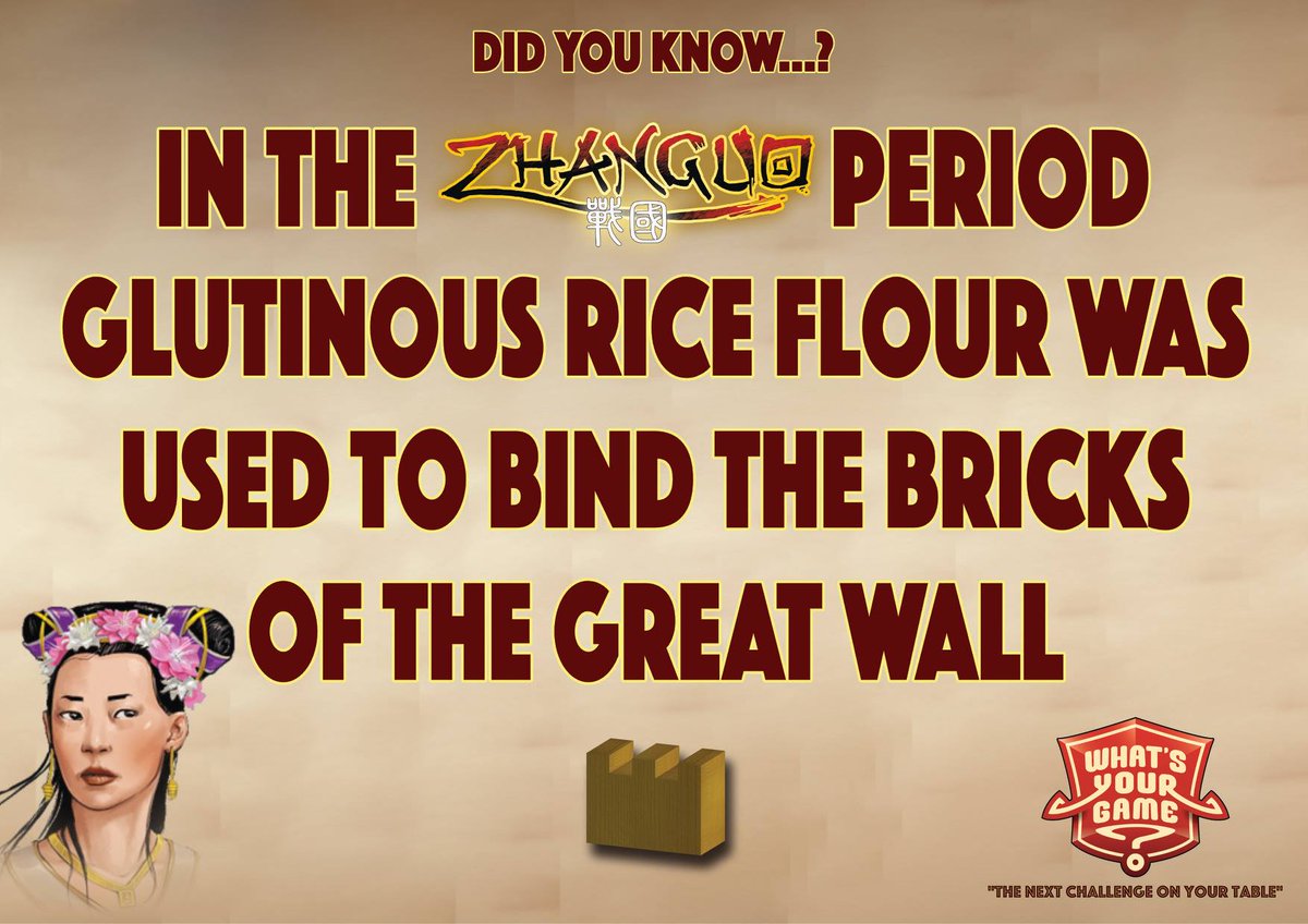 WhatsYourGameEU's tweet photo. Random Facts #Boardgames #WYGame #Zhanguo https://t.co/p1HDmSZFiz