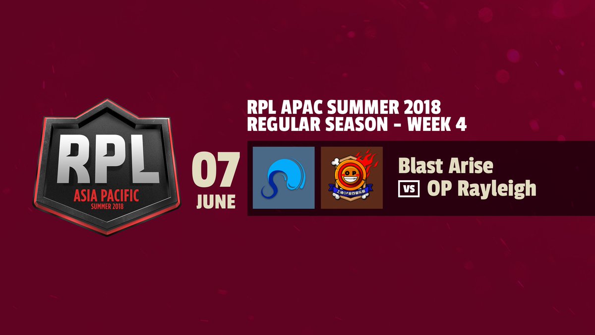 RPLapac's tweet photo. LIVE IN 1 HOUR!
#RPLAPAC Week 4
Blast Arise vs @Shanghai_OP Rayleigh
8PM SGT
LIVE
@bbxh_twitch
@GamingKelevra
@StearCat
@ClashRoyale @ClashRoyaleJP #RPL #cresports @RPLAPACJapan @RPL_es https://t.co/aotjufYmLh
