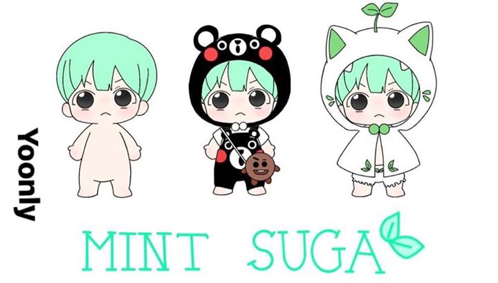 MintSuga05's tweet photo. My friend said that Mint Suga's eyes did not look like Yoongi. It is too big and needs more sparkling. So I fixed it twice. Here are my 3 drawings. Please select one drawing you like! Thanks so much  <3 https://t.co/8oX8HjV7jo