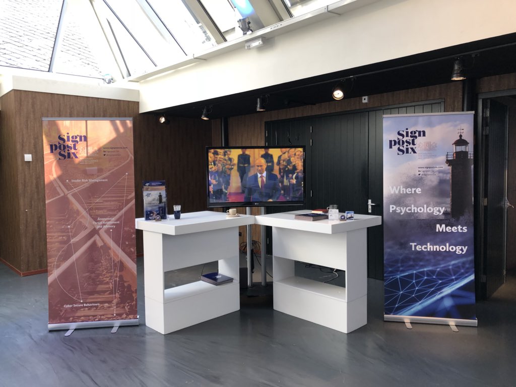 SignpostSix's tweet photo. Come visit us today at #portcybersummit to learn more about our solutions for the human factor in cyber security https://t.co/TAt4Dw6Bqk