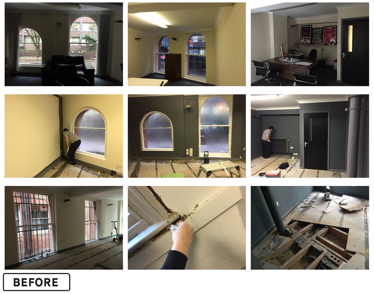 The Boardroom and Interview room before &amp; 'work in progress' for #SYFT #office #Manchester