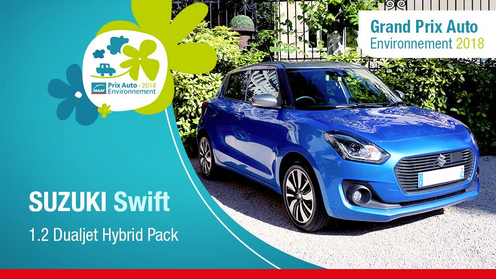 MAAFAssurances's tweet photo. Et le Grand #PrixAutoEnvironnement est décerné à… #Suzuki !
Toutes nos félicitations 👏 https://t.co/CnOUP5JMzg