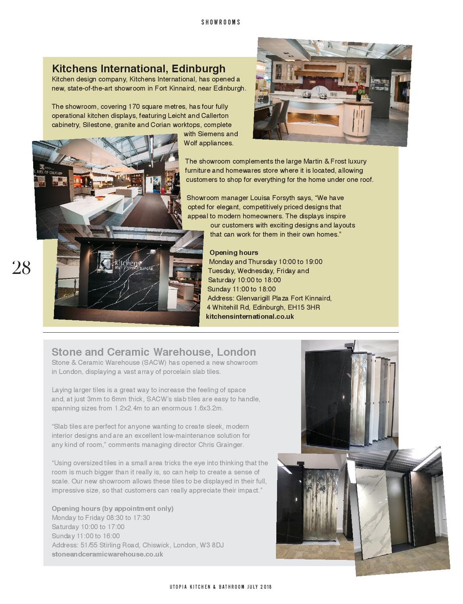 kitchensint's tweet photo. Thanks to @UtopiaKBMag for featuring our lovely @FortKinnaird @MartinFrostUK showroom #kitchen https://t.co/ST4xDiF63n