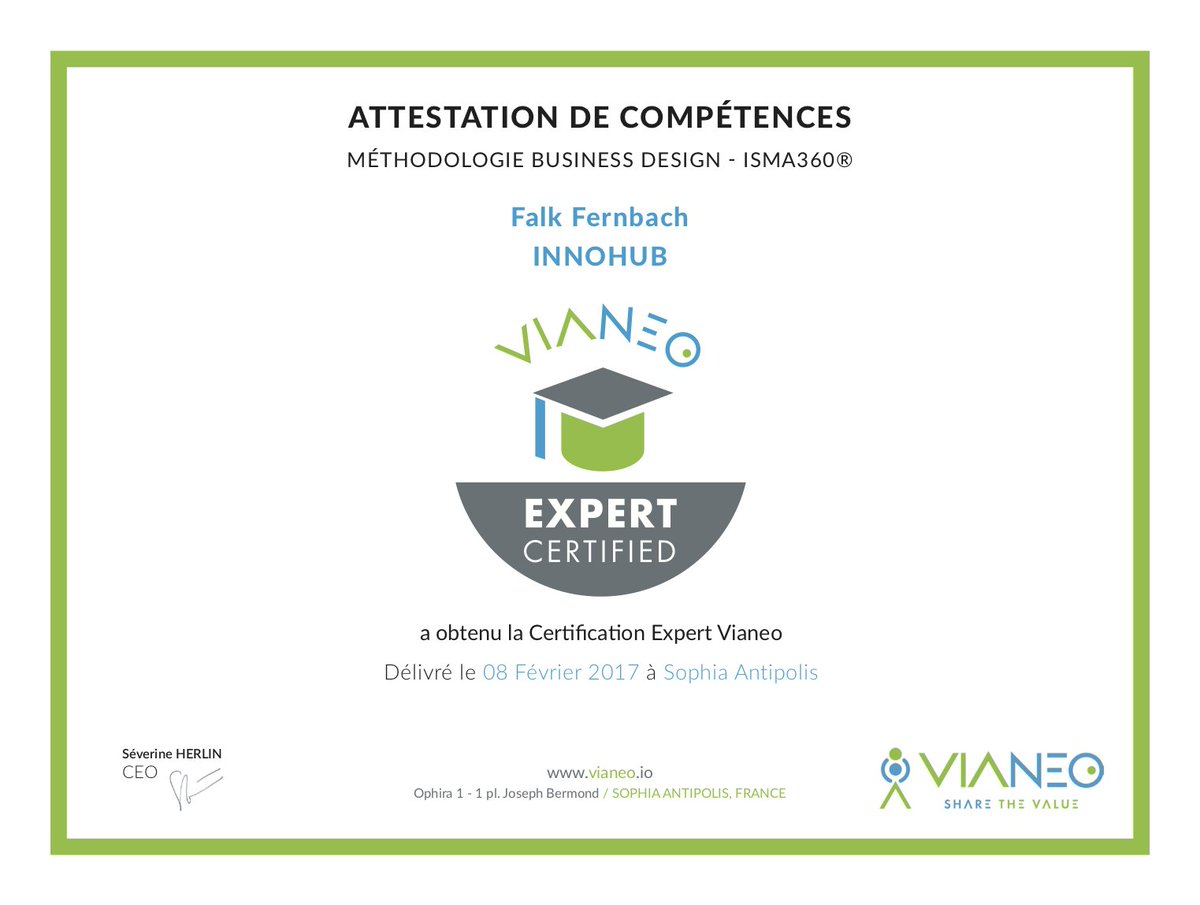 One year since <a href="/InnoHubLux/">INNOHUB Luxembourg</a> became a <a href="/Vianeo_/">Vianeo</a> certified expert in #innovation #businessdesign 🎖
 Visit goo.gl/sMKvYU &amp; design the best market strategy for your innovation!