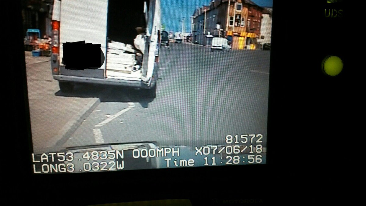 LancsRoadPolice's tweet photo. #T3TacOps #HO73 Blackpool area vehicle unloading but was parked on zig-zags on the approach to a pedestrian crossing completely blocking the view. Traffic Offence Report issued and driver reported. https://t.co/pVfpLDLvBh