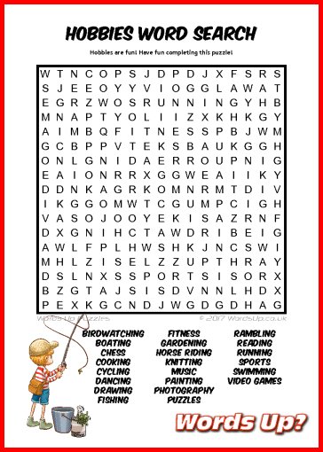 Chess Word Search Puzzle