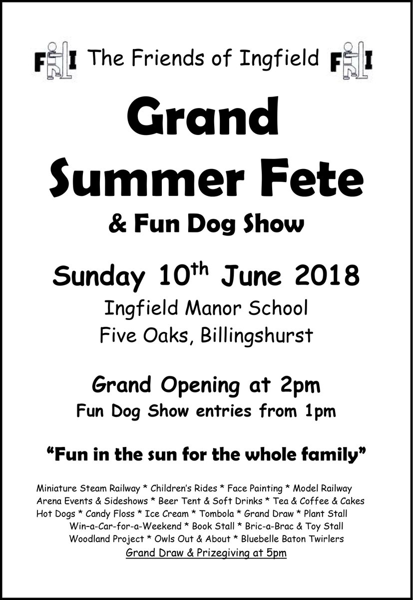 Ingfield_Manor's tweet photo. 4 days until our Summer Fete! Join us for a fun afternoon for the whole family! https://t.co/BTTzCJ2xsg