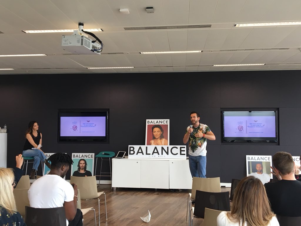mindshare_uk's tweet photo. Stop hiding behind the mask of who you think you should be - Charlie Morley is here with @BalanceLDN talking about dropping your ‘mask’ to embrace who you really are! #MindshareBalance #mindshareUK https://t.co/EcfDXHJ9lf