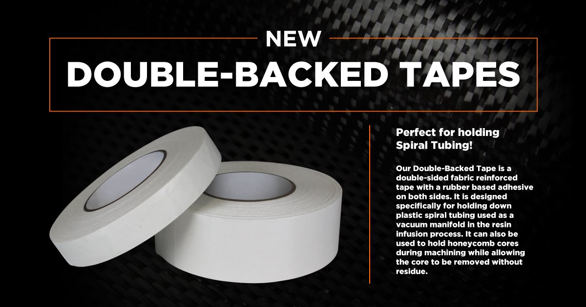 FibreGlast's tweet image. Our Double-Backed Tapes are perfect for holding Spiral Tubing Lines is place during Vacuum Infusion! Order today! ow.ly/i2p730knj4y #tape #doublebacked #vacuuminfusion #composite #fibreglast