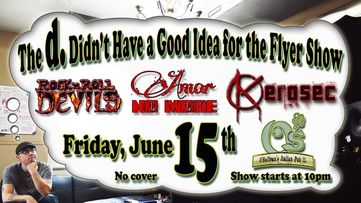 Kerosec's tweet photo. Show coming up!! Next Friday!! Come rock out with us #livemusic https://t.co/QI1DYu49DN